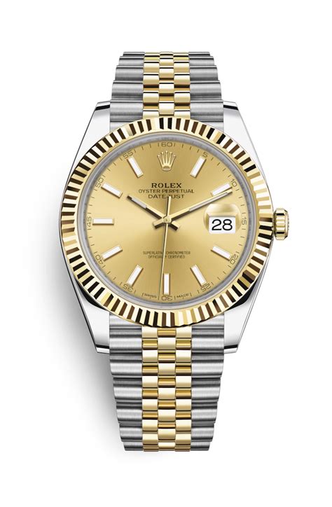 Rolex Datejust 41 watch: Oystersteel and yellow gold 